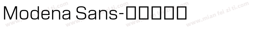 Modena Sans字体转换
